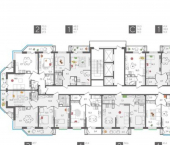 1-комн, 41 кв м, этаж 13/24 ул Новороссийская, 102