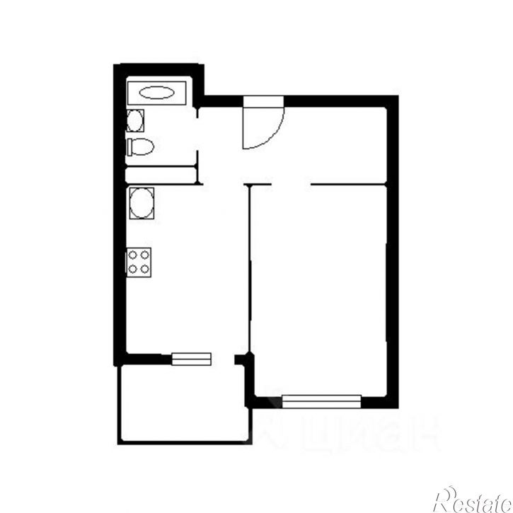 1-комн квартира ул Дальняя, 8 1,  д. 8 1,  к. 1