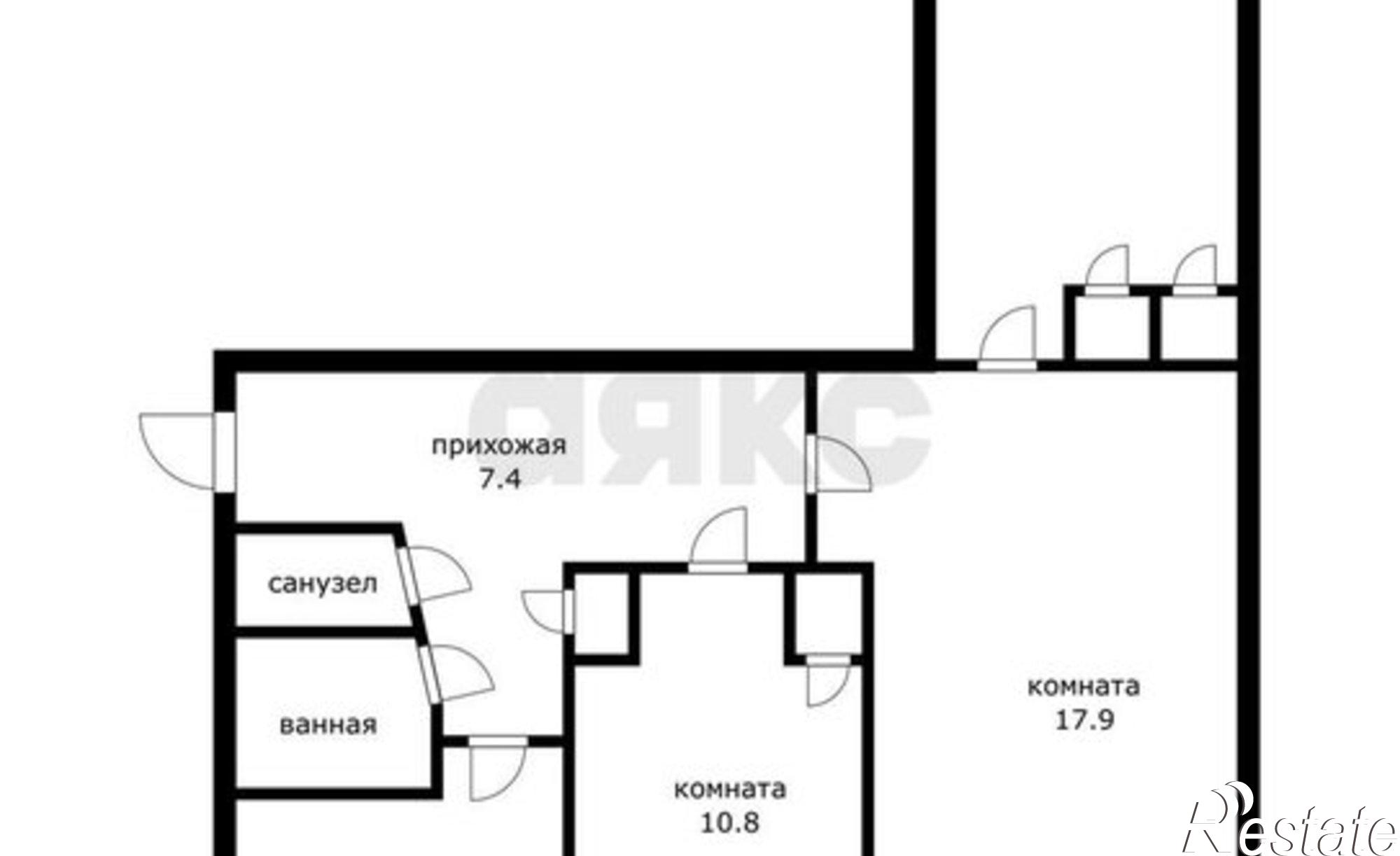 Купить квартиру за 7 020 000 рублей на улица Атарбекова, 52