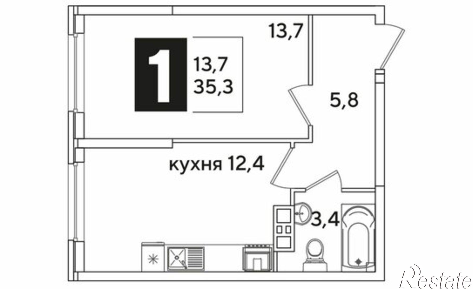 Купить квартиру за 6 788 190 рублей на улица Ивана Беличенко, 91