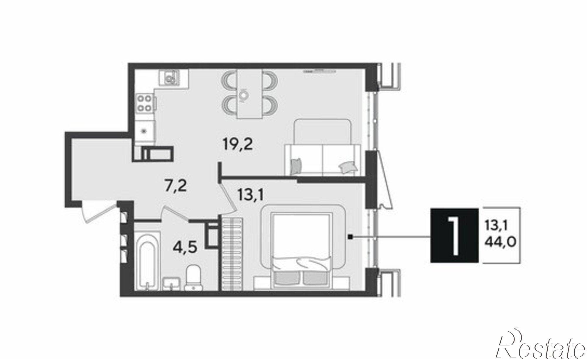 Купить квартиру за 8 329 200 рублей на улица имени Героя Пешкова, 4 к3