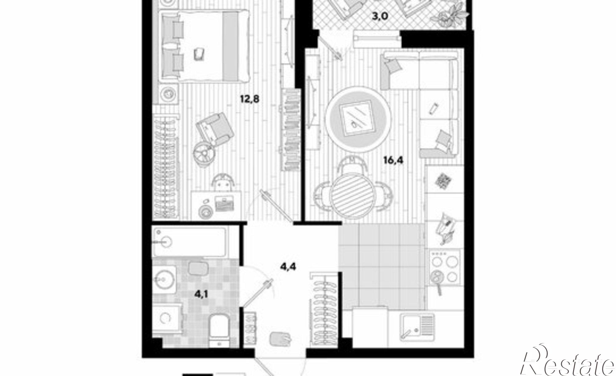 Купить квартиру за 7 000 400 рублей на улица Ивана Беличенко, 95