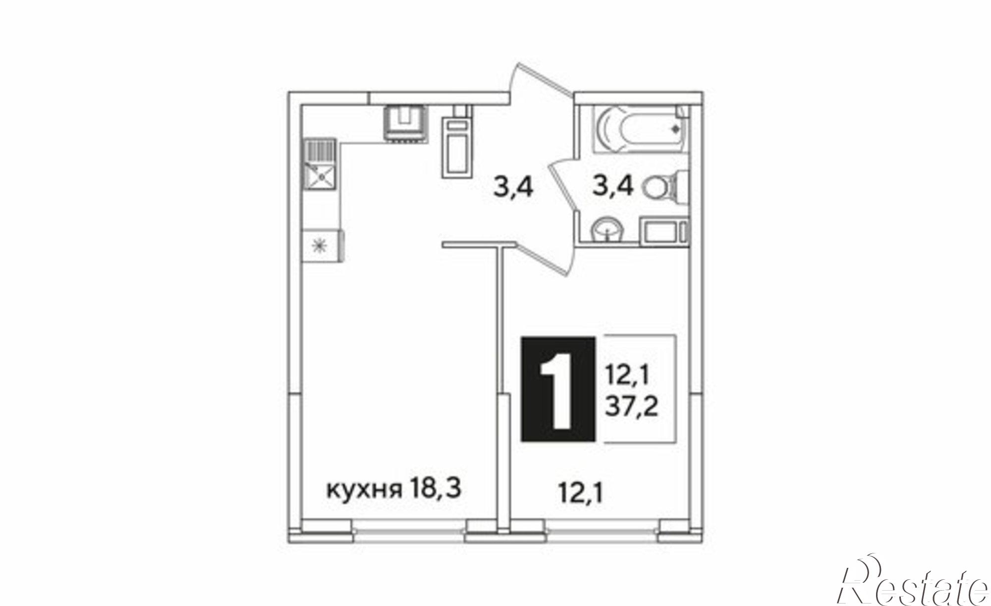 Купить квартиру за 7 105 200 рублей на улица Ивана Беличенко, 91