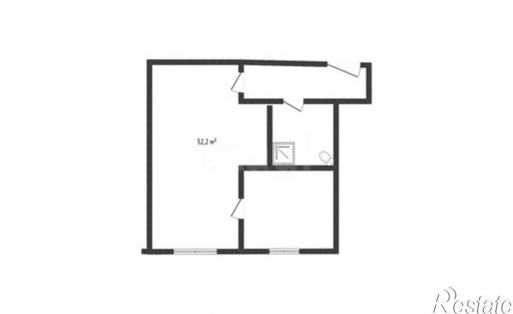 1-комн квартира ул им. Курчатова, 2,  д. 2