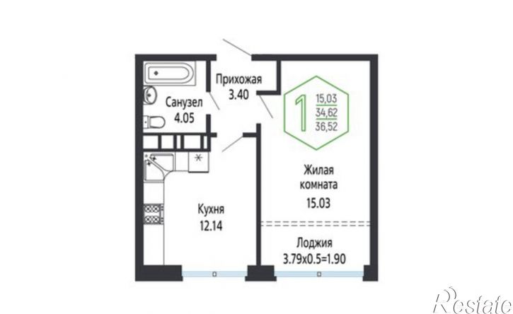 1-комн квартира Обрывная улица, 132/1