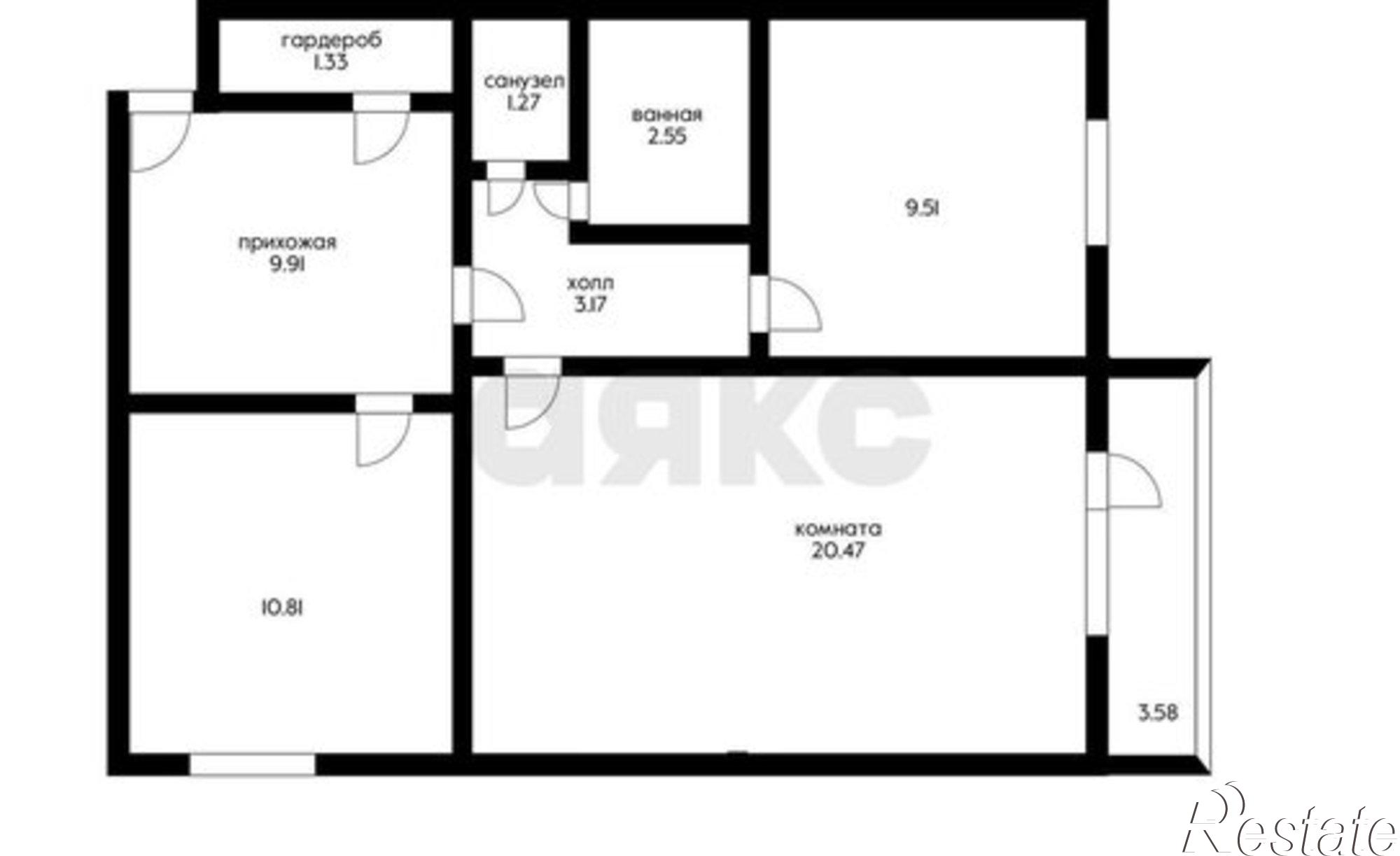 Купить квартиру за 5 500 000 рублей на ул им. Генерала Трошева Г.Н., 43