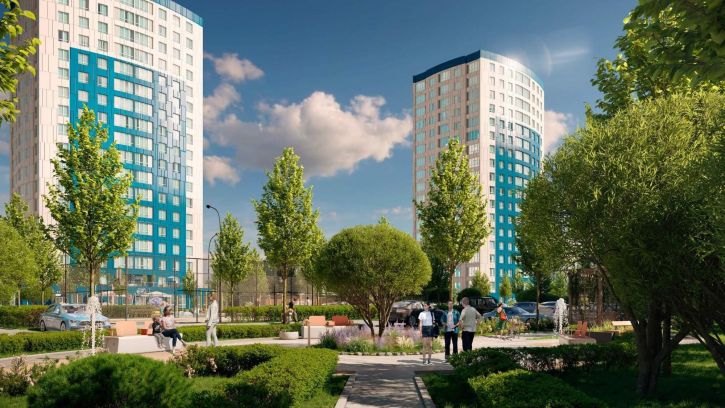 2-комн квартира в новом доме Старокубанская улица, д.2/23