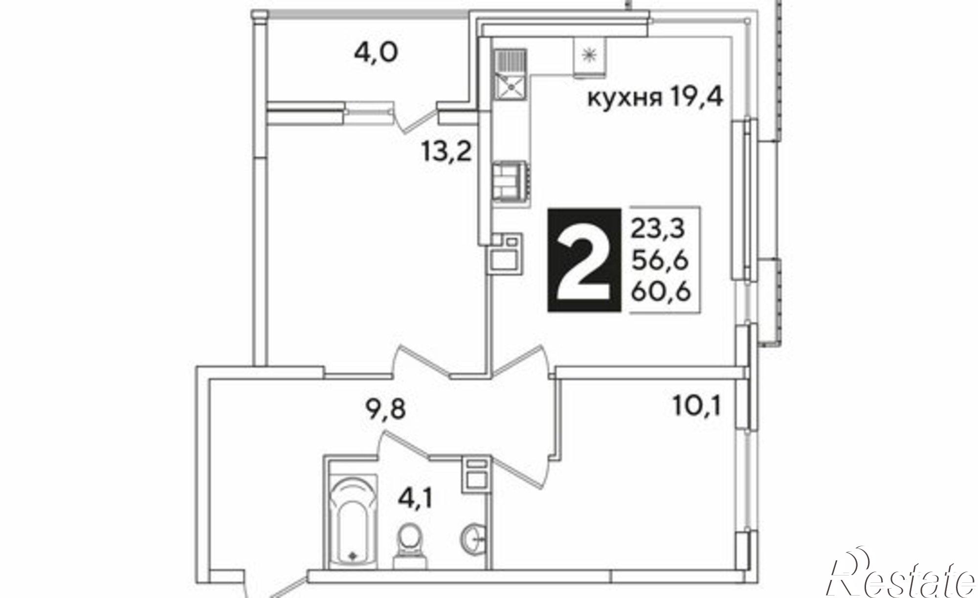 Купить квартиру за 9 350 580 рублей на улица Западный Обход, 50