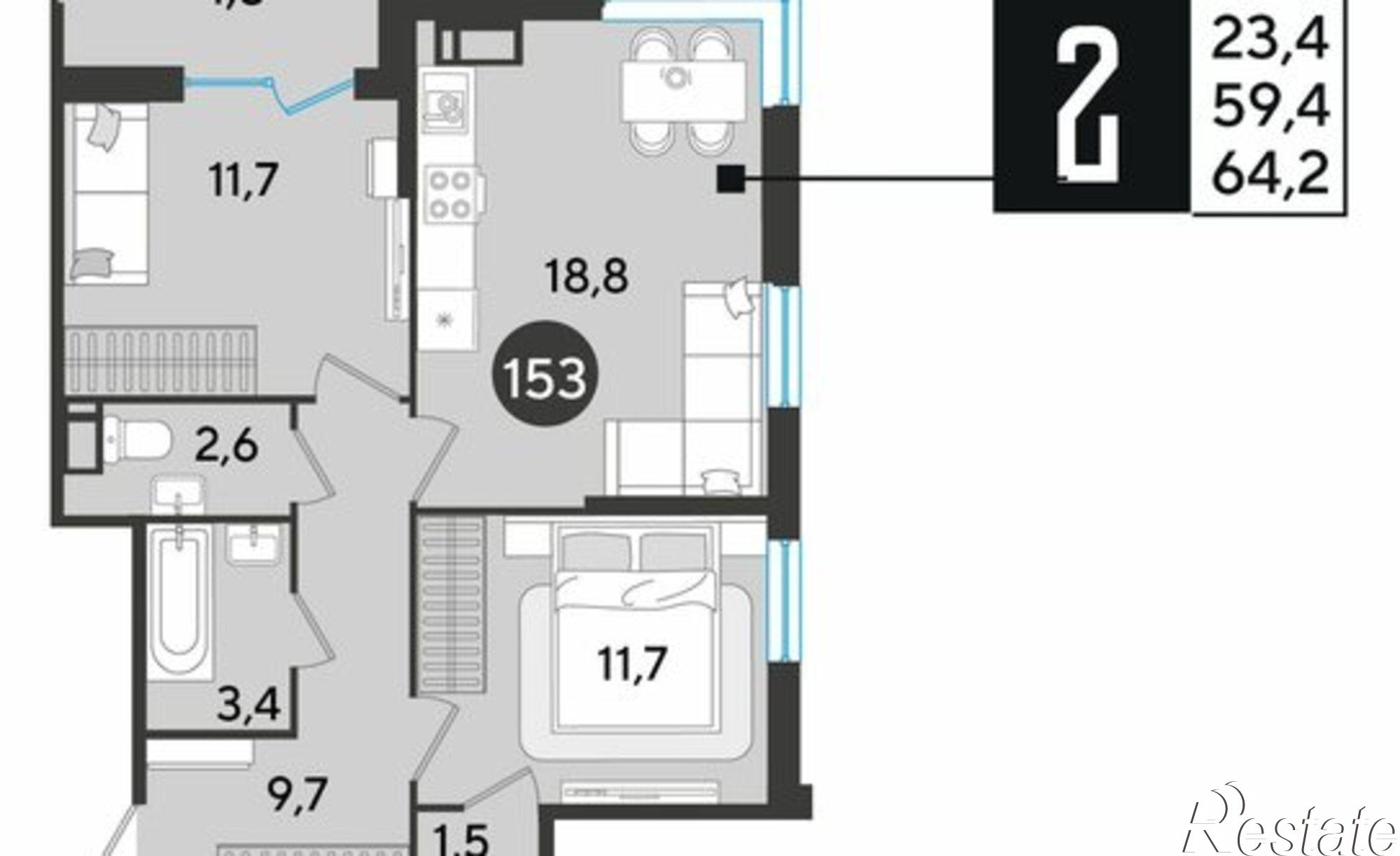 Купить квартиру за 10 227 100 рублей на улица имени Академика Фёдорова, 5