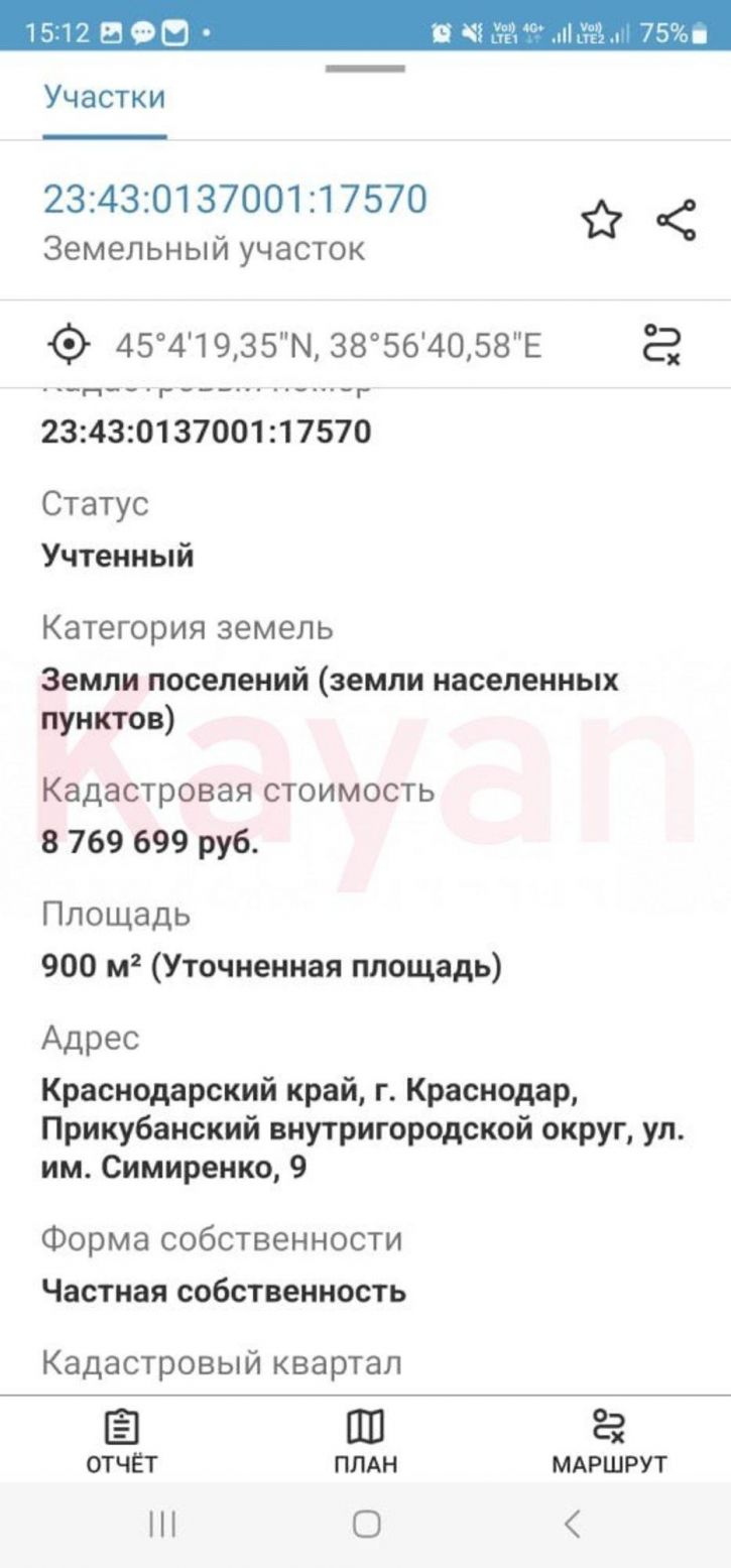 Земельный участок им. Симиренко ул.