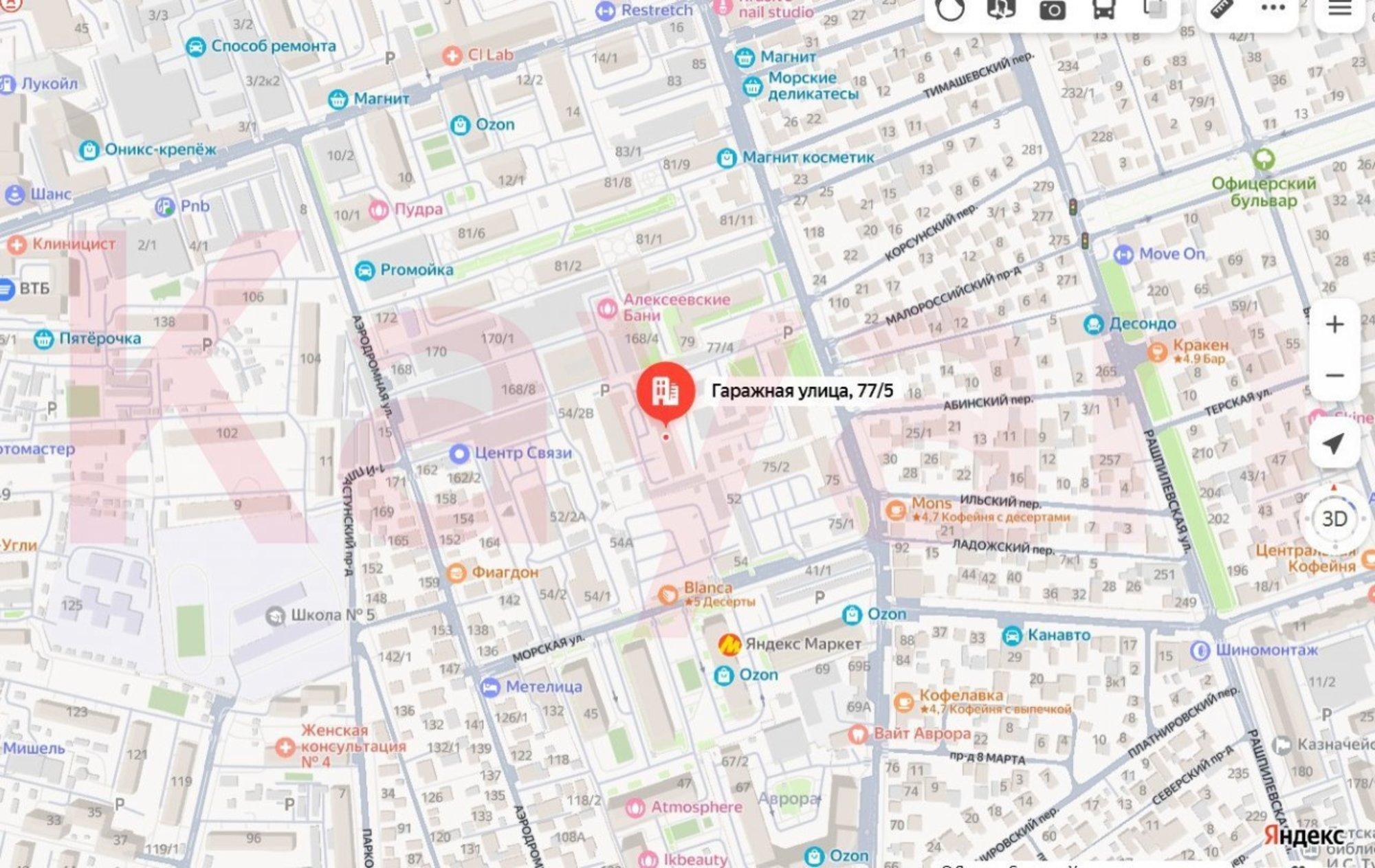 Купить землю, земельный участок за 165 000 000 рублей на Гаражная ул.
