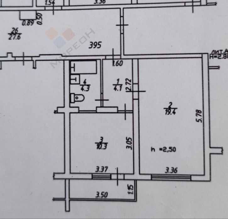 1-комн квартира Монтажников ул, 5