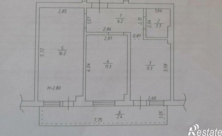 2-комн квартира ул Троицкая, 34,  д. 34