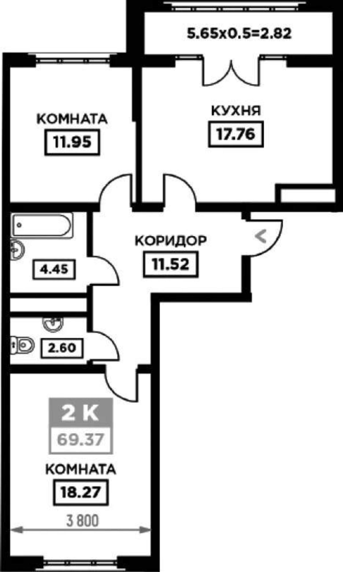 Купить квартиру за 14 800 000 рублей на Школьная улица, д.1