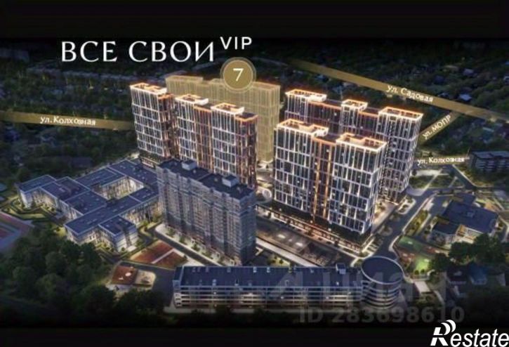 2-комн квартира в новом доме ул Колхозная, 5 4,  д. 5 4,  к. 4