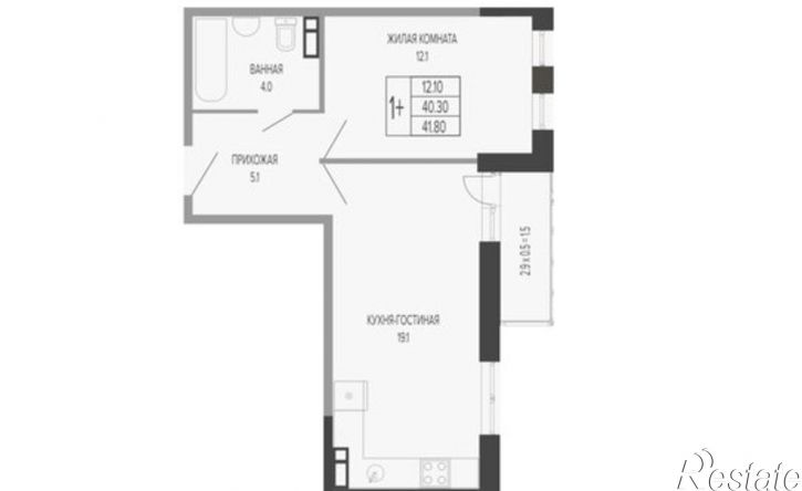 1-комн квартира Круговая улица, 4/1А,  д. 4/1А