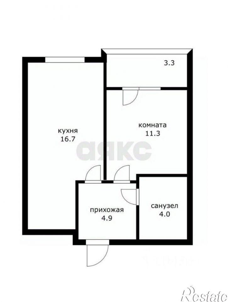 1-комн квартира улица Снесарева, 10 к2,  д. 10 к2