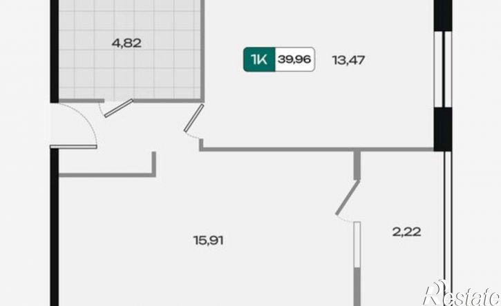 1-комн квартира в новом доме жилой комплекс Народные Кварталы