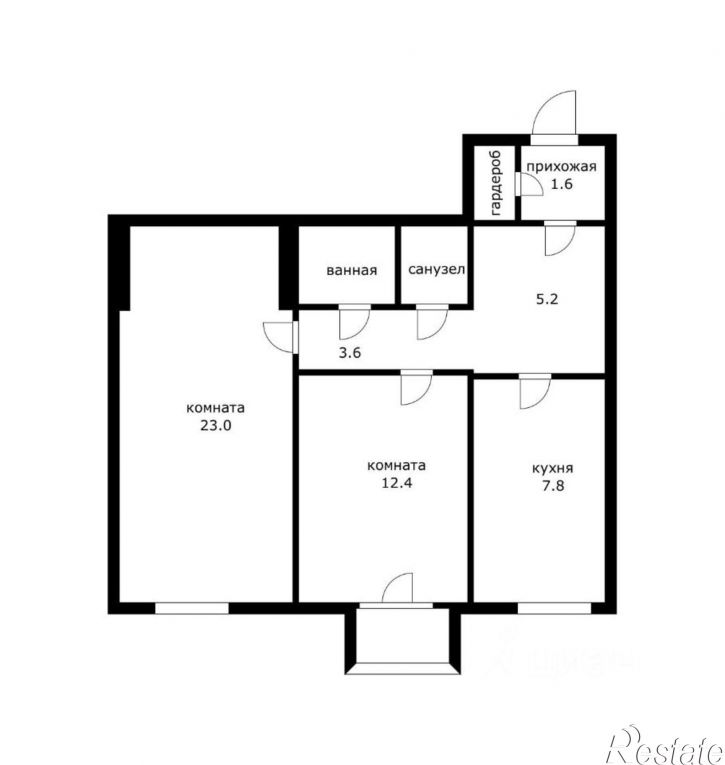 2-комн квартира ул Постовая, 8,  д. 8