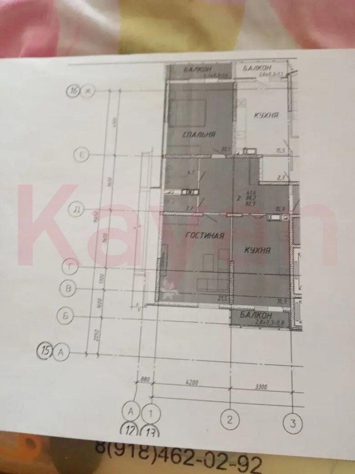 2-комн квартира Уральская ул.