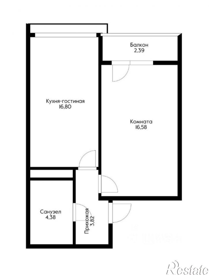 1-комн квартира Новороссийская улица, 90/2 к2,  д. 90/2 к2