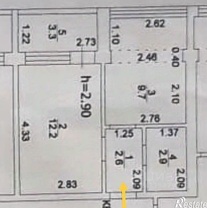 1-комн квартира Уссурийская улица, 27,  д. 27