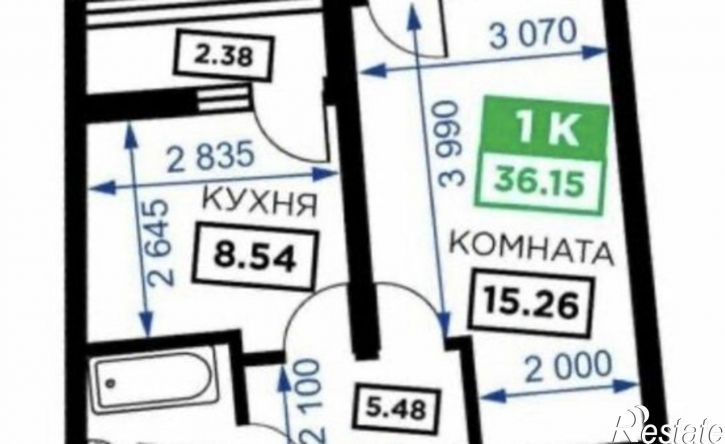 1-комн квартира ул Старокубанская, 2/23 1,  д. 2/23 1,  к. 1