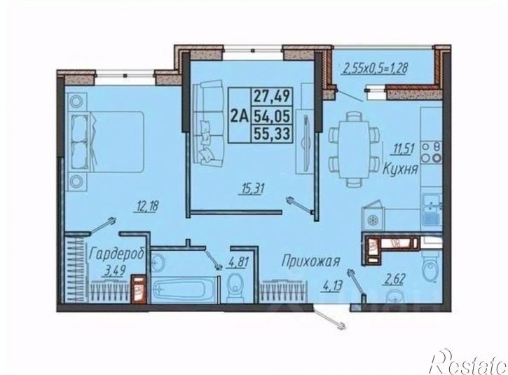 2-комн квартира улица имени Генерала Корнилова, 10 к1,  д. 10 к1