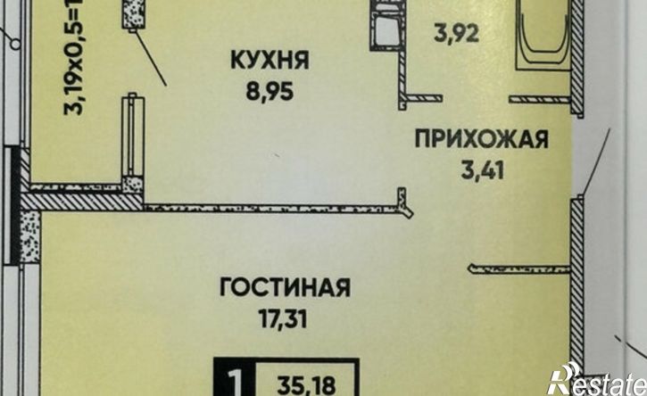 1-комн квартира улица Наставников, 14,  д. 14