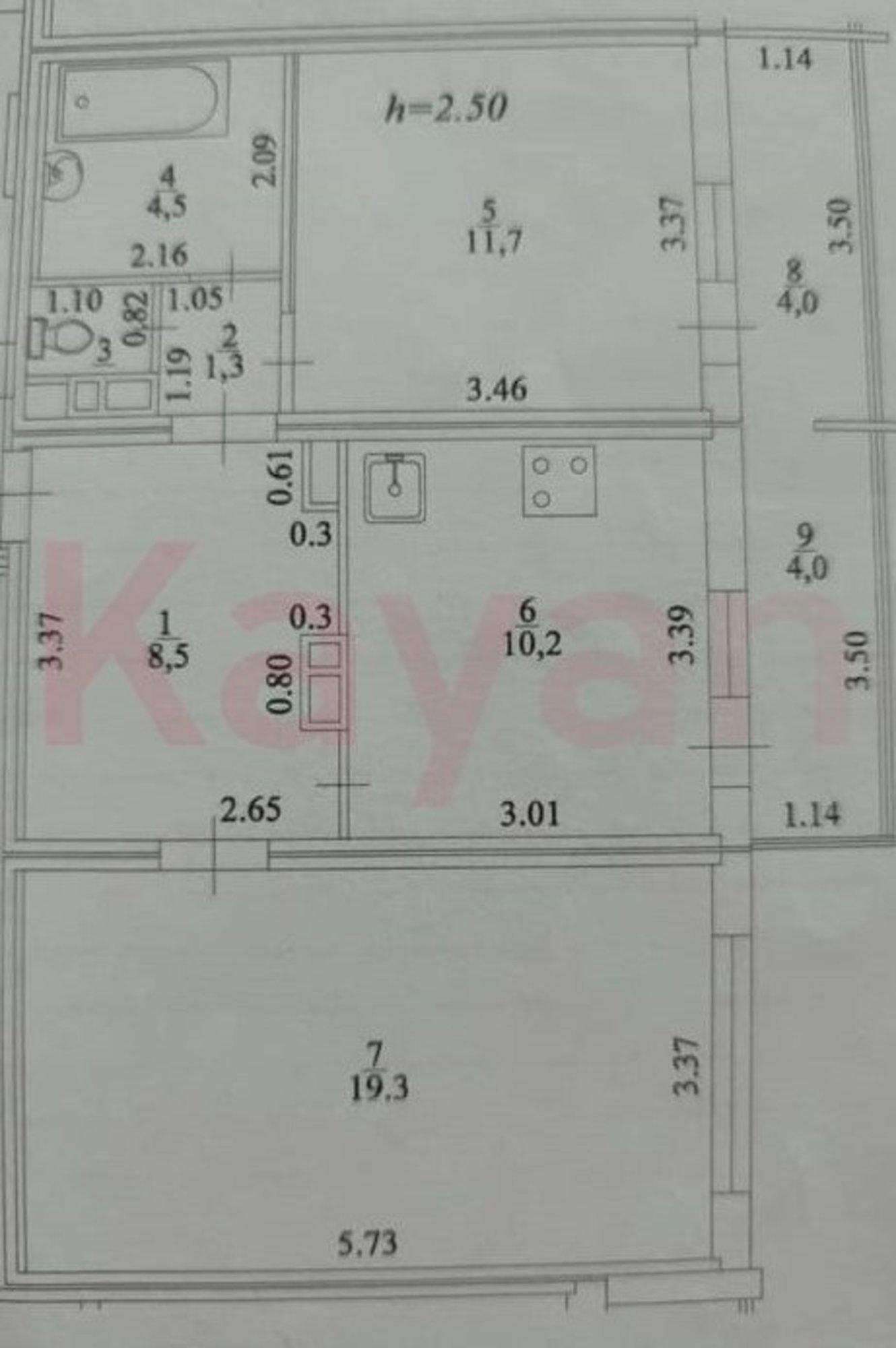 Купить квартиру за 5 600 000 рублей на Черкасская ул.