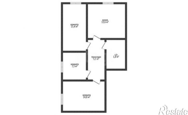 3-комн квартира ул Уральская, 113,  д. 113