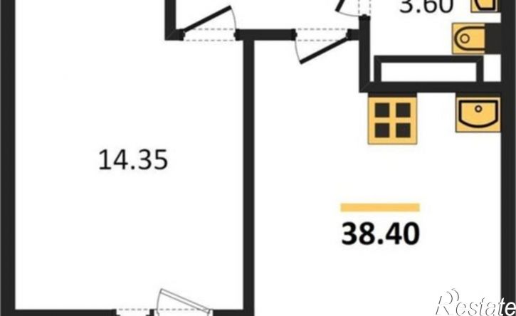1-комн квартира улица имени Владимира Жириновского, 7