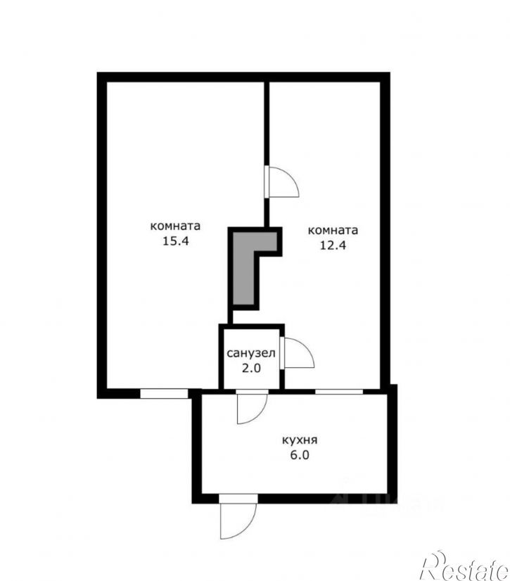 1-комн квартира улица Горького, 139,  д. 139