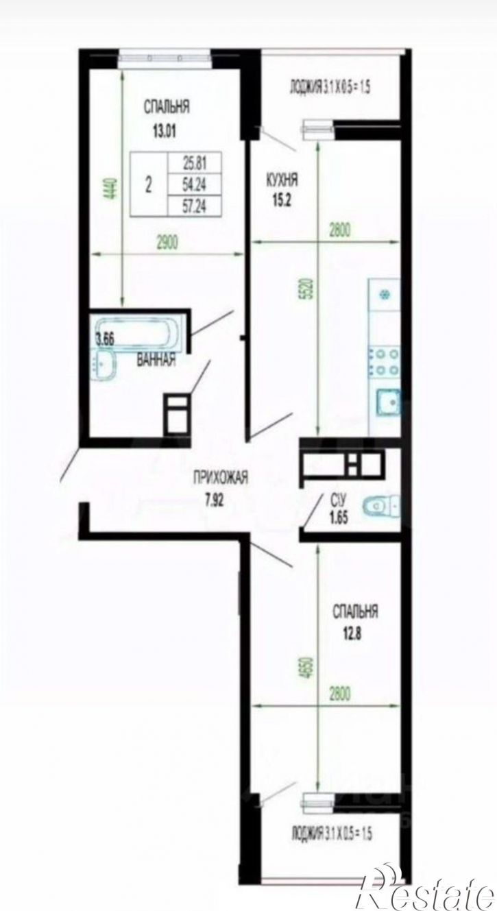 2-комн квартира улица Петра Метальникова, 40,  д. 40