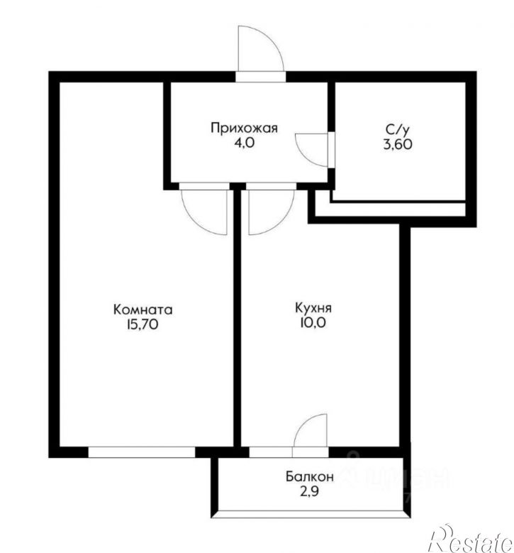 1-комн квартира улица Мурата Ахеджака, 12 к1,  д. 12 к1