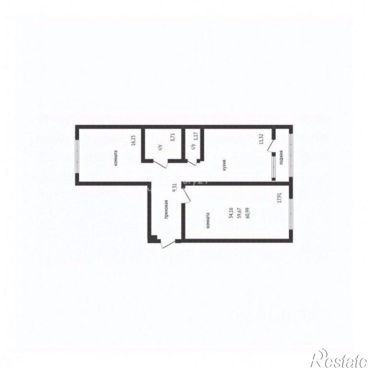 2-комн квартира Конгрессная улица, 19/1 к1,  д. 19/1 к1
