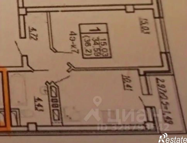 1-комн квартира улица Мусоргского, 26 к2,  д. 26 к2