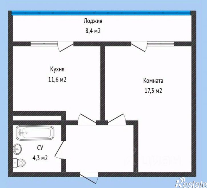 1-комн квартира улица Снесарева, 17/1 к2,  д. 17/1 к2