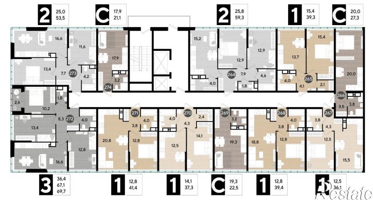 3-комн квартира в новом доме улица имени Анны Ахматовой, 6,  д. 6
