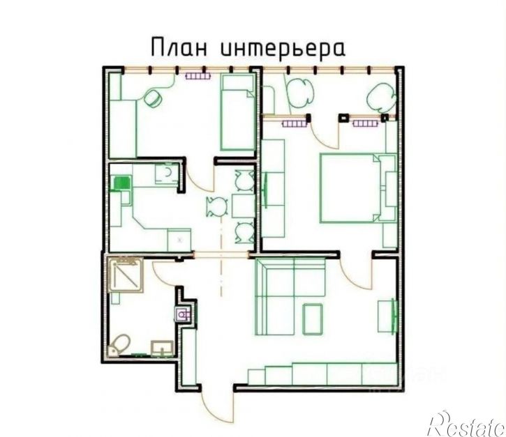 2-комн квартира улица Симиренко, 45,  д. 45