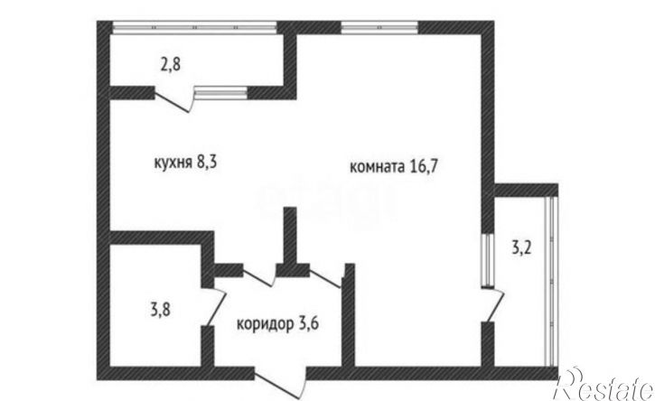 1-комн квартира Войсковая улица, 22 к3,  д. 22 к3