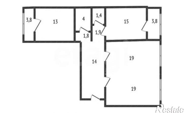 3-комн квартира ул Героев-Разведчиков, 42,  д. 42