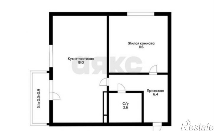 1-комн квартира Домбайская улица, 55 к4,  д. 55 к4