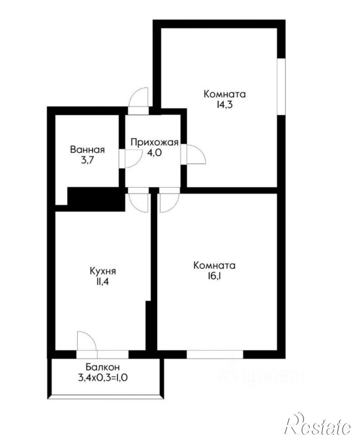 2-комн квартира микрорайон 9-й километр