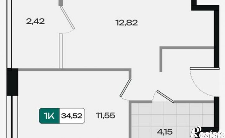 1-комн квартира в новом доме жилой комплекс Народные Кварталы