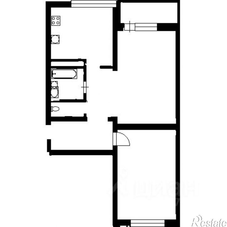 2-комн квартира ул им. Леваневского, 187,  д. 187