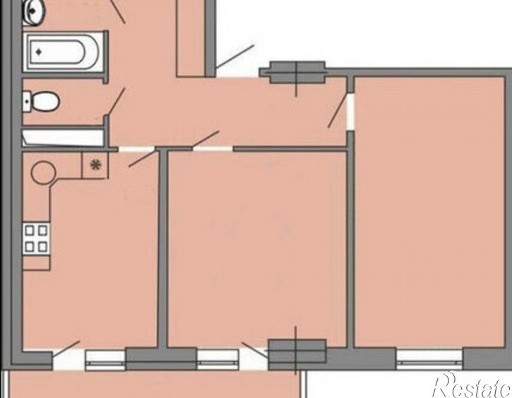 2-комн квартира ул Кореновская, 2 4,  д. 2 4,  к. 4