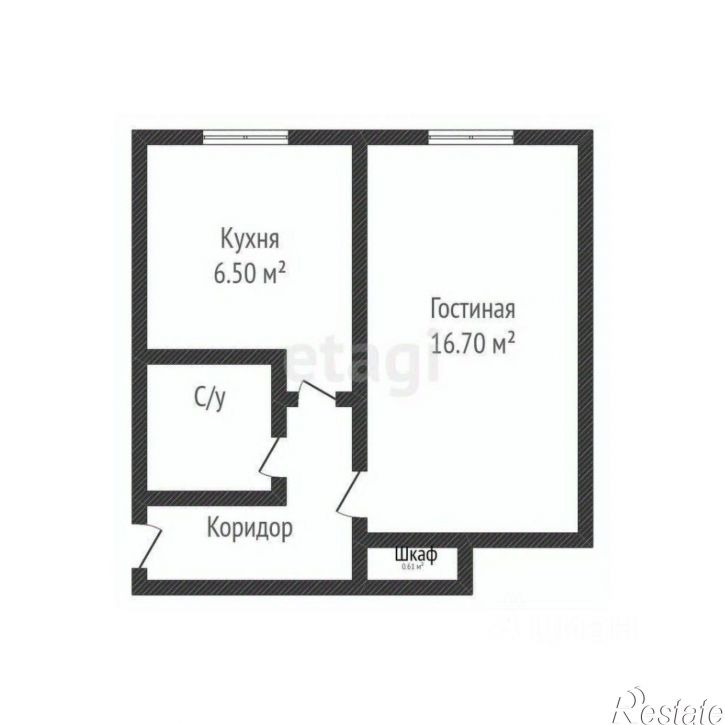 1-комн квартира улица Игнатова, 39,  д. 39