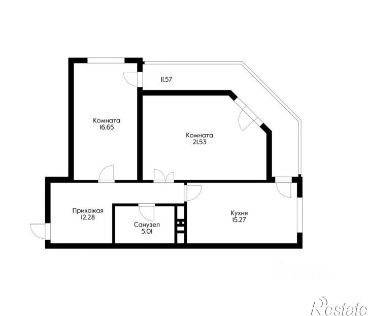 2-комн квартира улица Каляева, 263/4,  д. 263/4