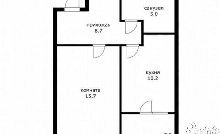 1-комн квартира Ольденбуржская улица, 5,  д. 5